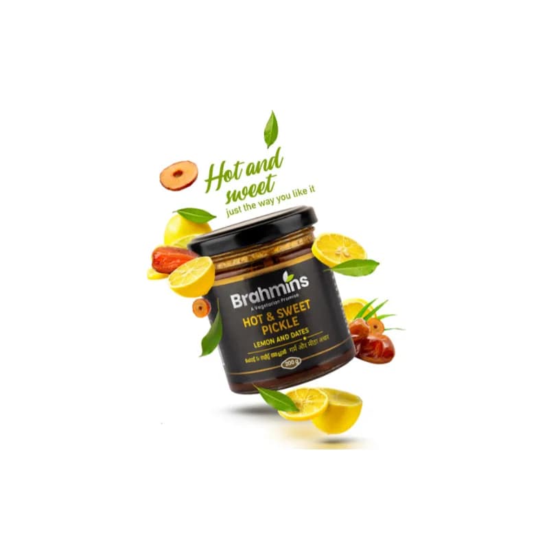 Hot and Sweet Lime Pickle (Brahmins) 400 g