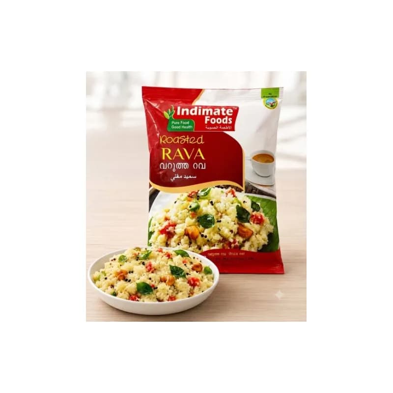 Roasted Rava / Roasted Semolina (Indiamte Foods) 1 kg