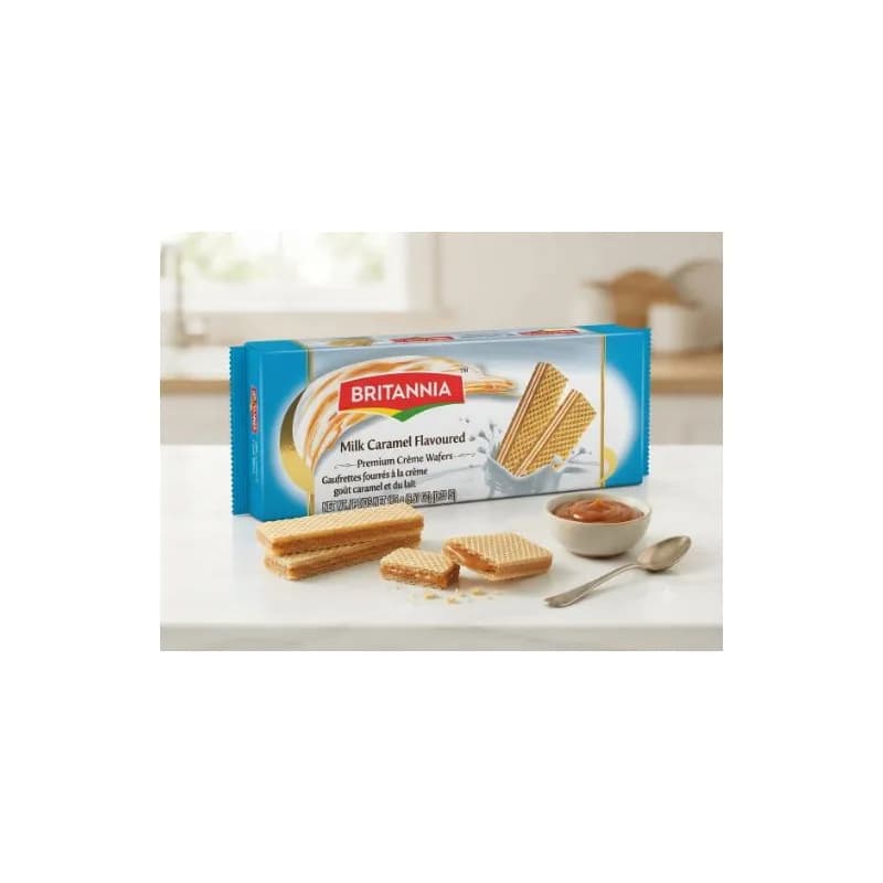 Caramel Creme Wafers ( Britannia ) 175g