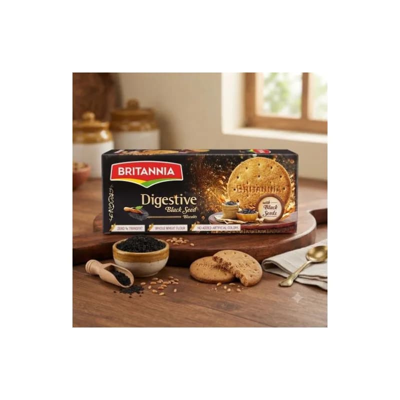 Digestive Black Seeds Biscuits (Britannia) 350 g