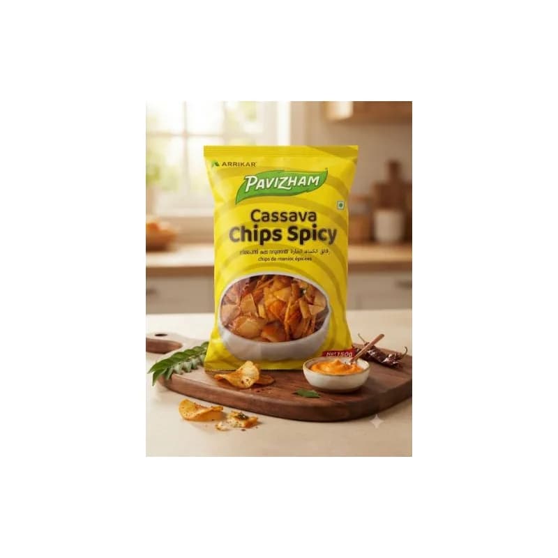 Cassava chips Spicy/ Tapioca / Kappa /(Pavizham) 150 g