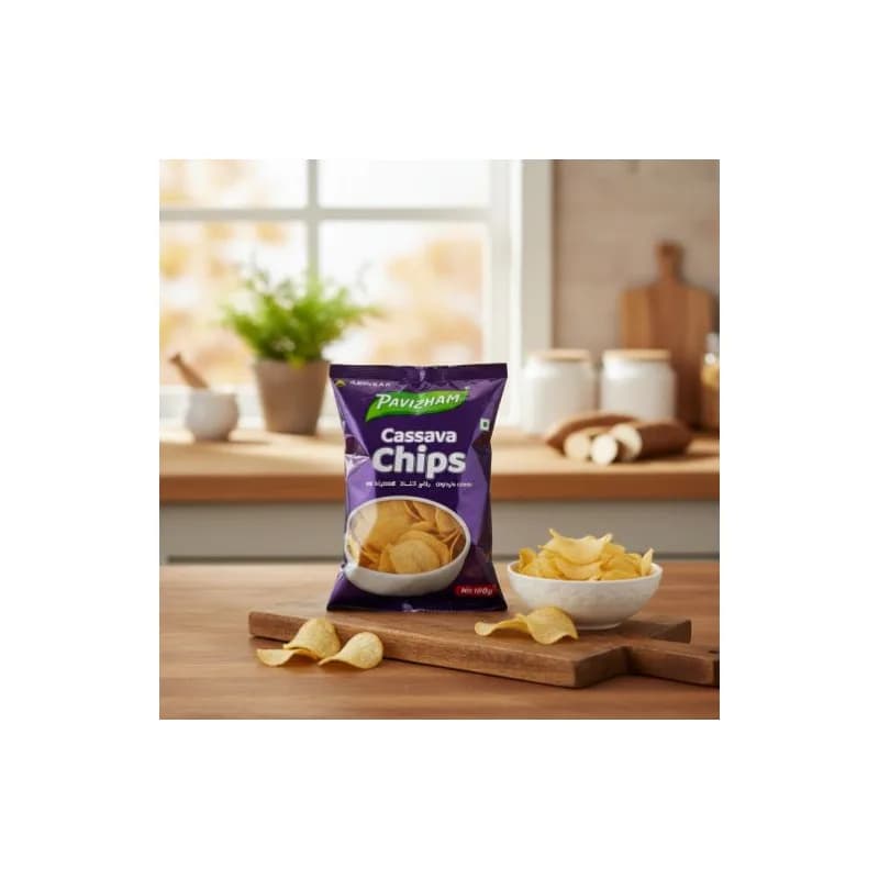 Cassava chips / Tapioca / Kappa / (Pavizham) 150g