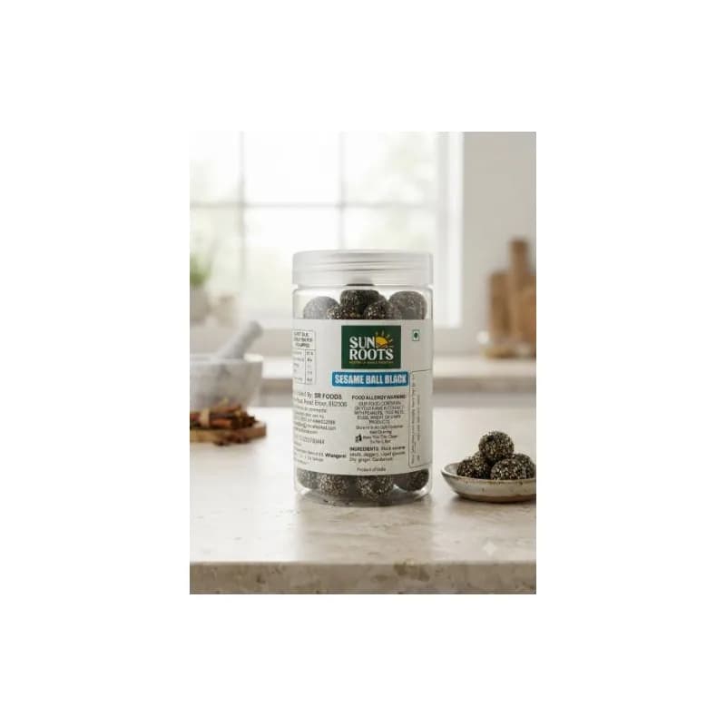 Seasme Balls Black \Ellunda Bottle (Sun Roots) 180g