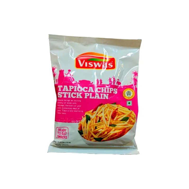 Tapioca Sticks Plain (Viswas) 200 g